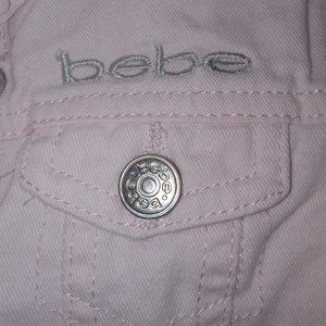 NWOT! BEBE Jean Jacket  Lt Pink 18 mo